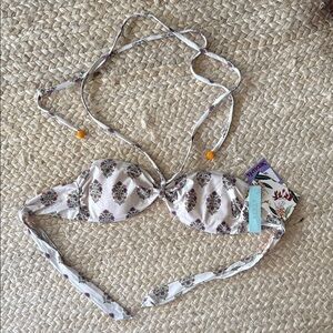 Floral Print Bikini Top